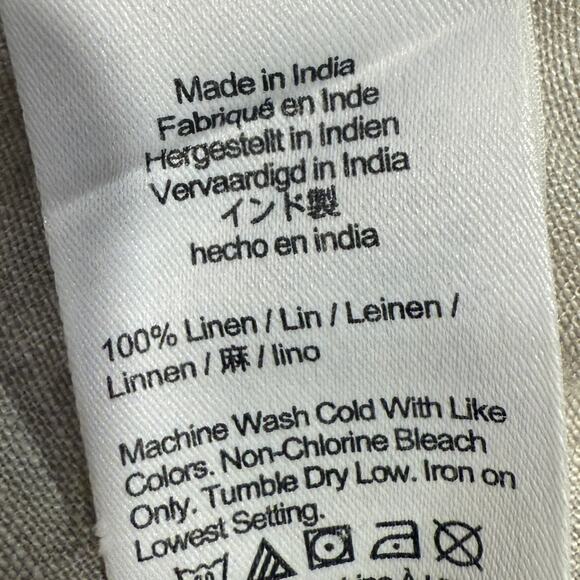 J .Crew 100% Linen Elastic Waist Pull-On Shorts Women Medium Coastal Chic Beach - Picture 5 of 7